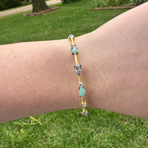 Genuine Stone Freida Rothman Bangle - Picture 2 of 5